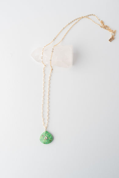 Native Gem Amulet Green Turquoise Necklace