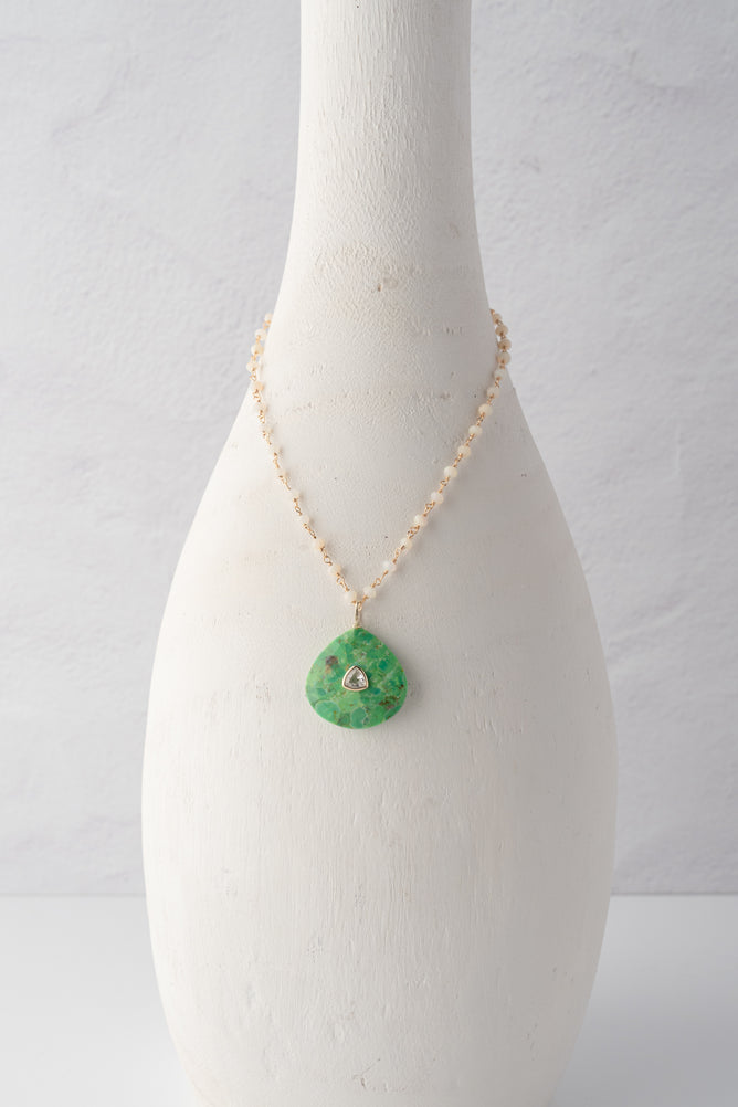 Native Gem Amulet Green Turquoise Necklace