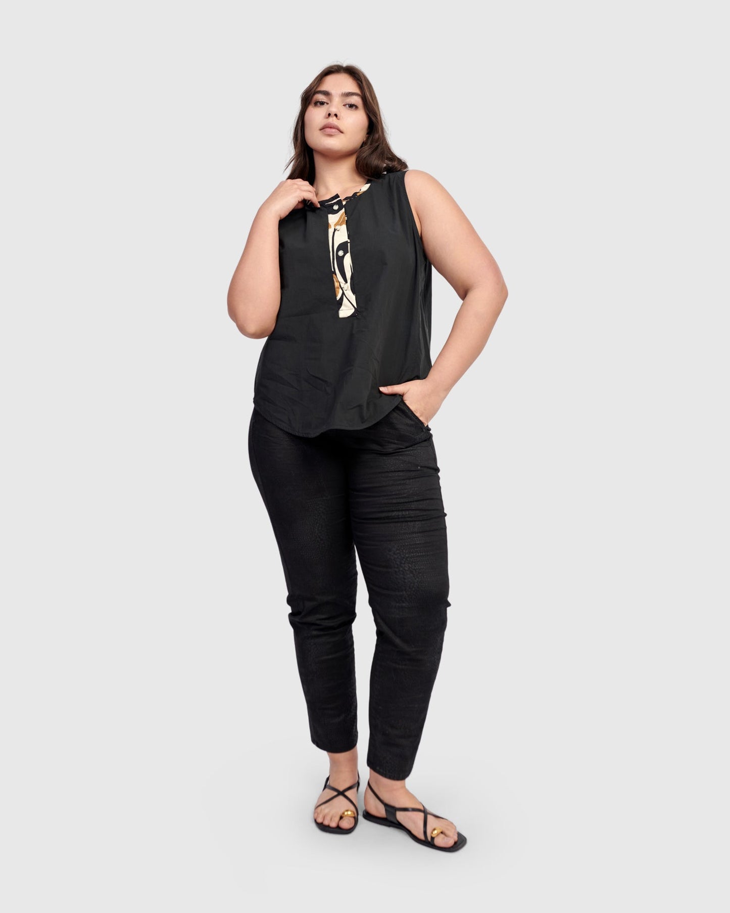 Alembika Annaleise Sleeveless Top, Tulips