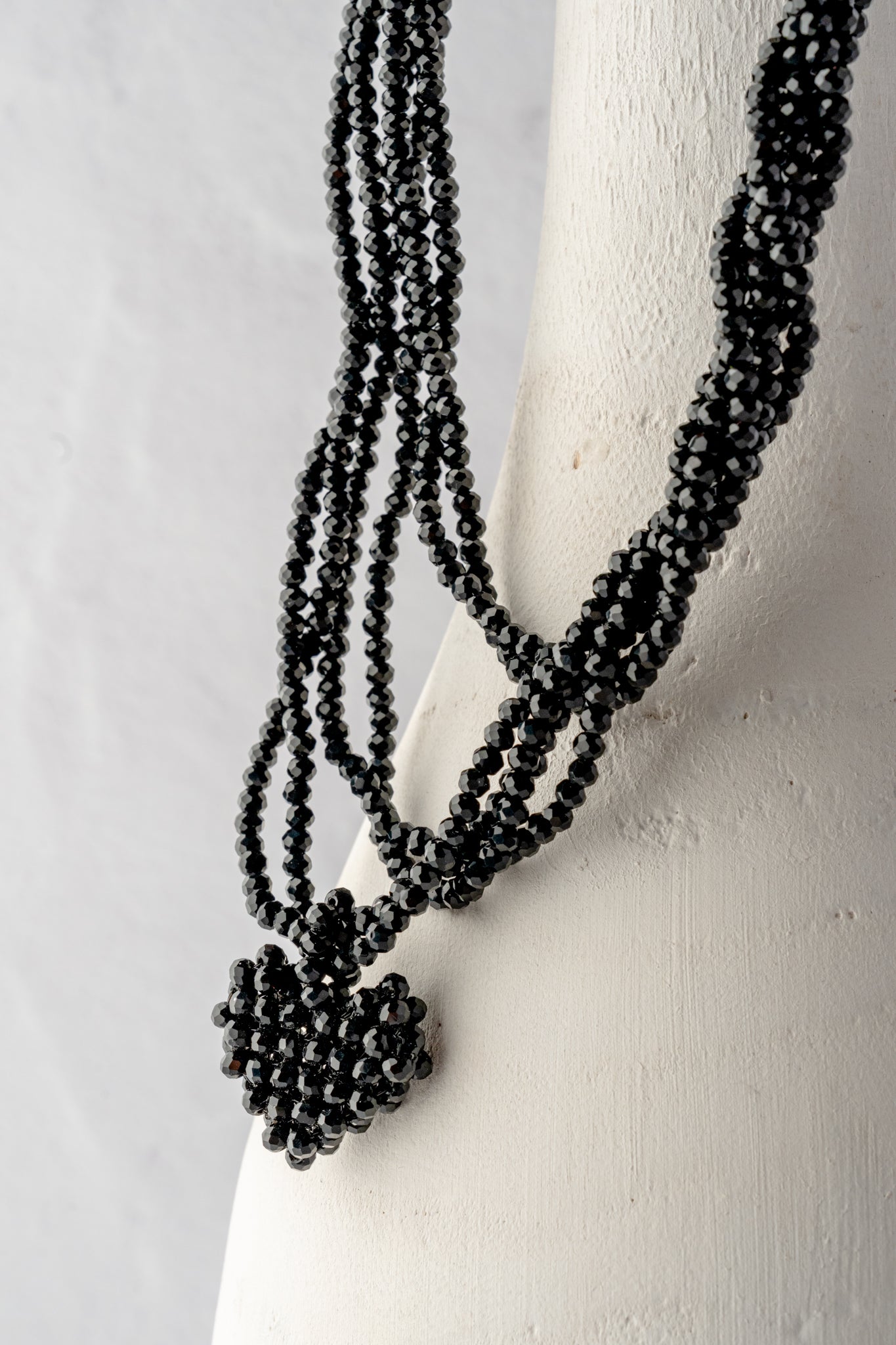 Pluslavie Mini Heart Chain, Black