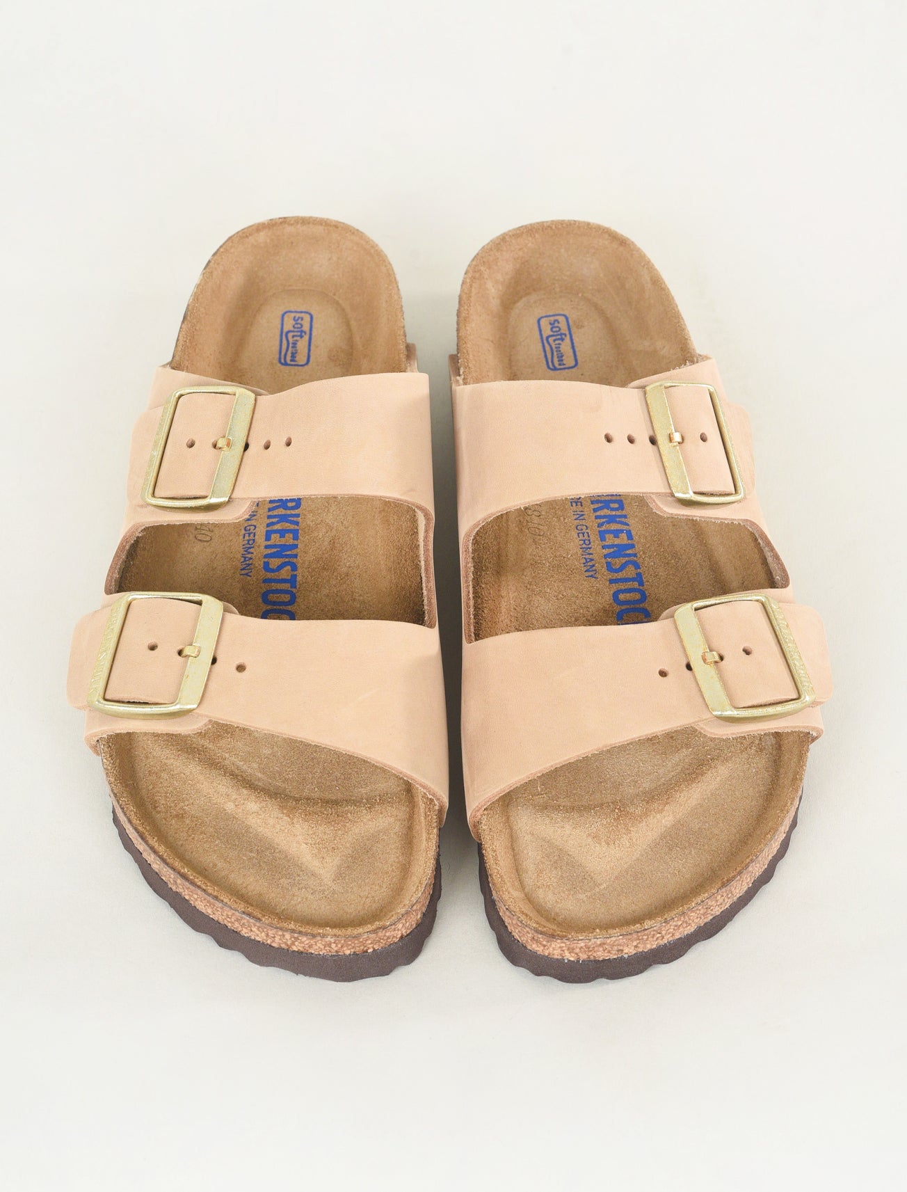 Birkenstock Arizona Soft Bed Nubuck, Sandcastle