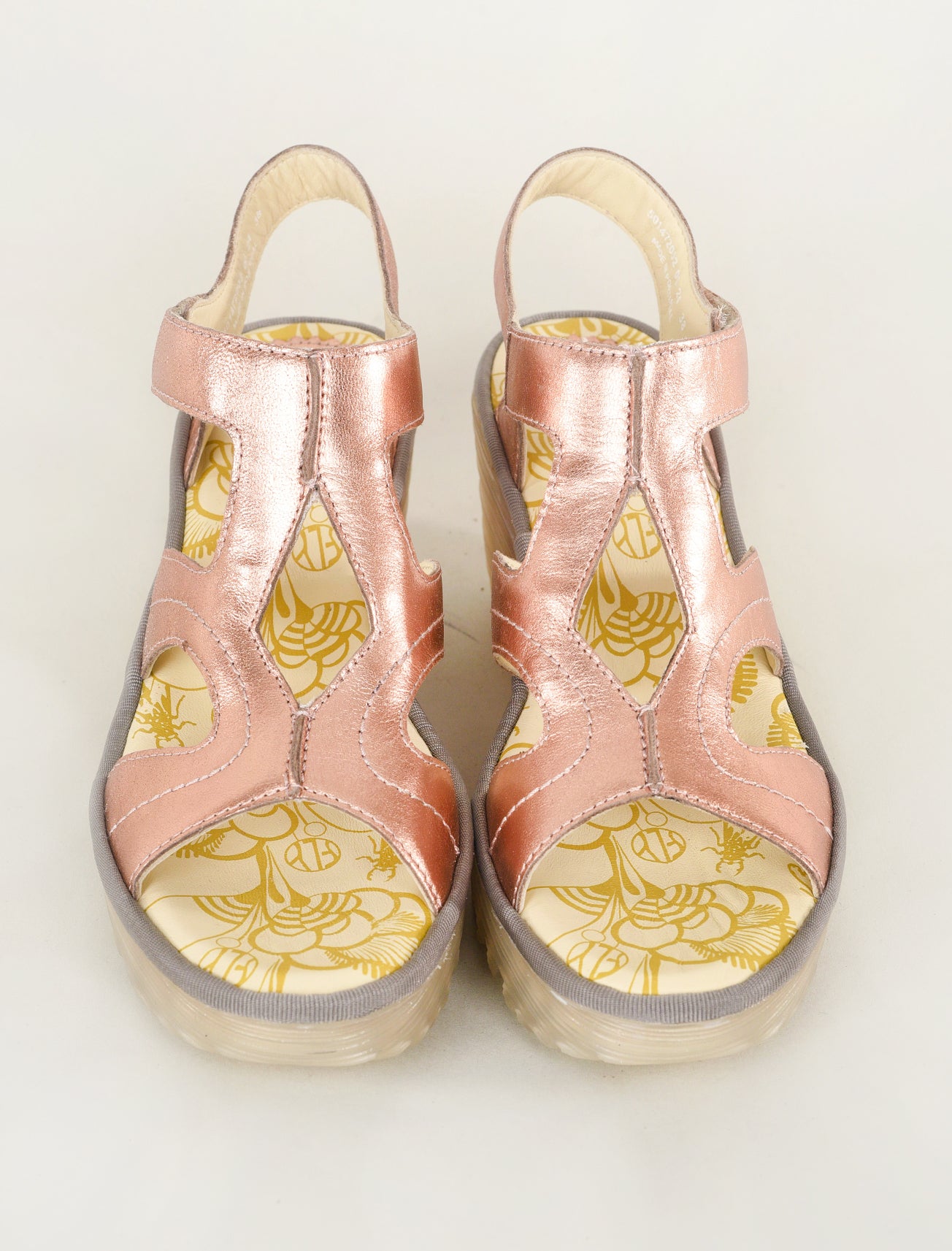 Fly London Yotu Wedge, Blush Gold