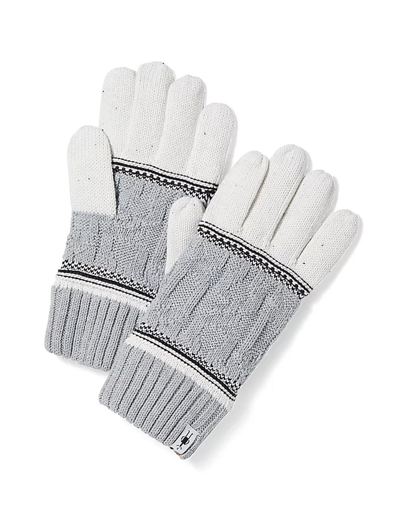 Smartwool Popcorn Cable Gloves, Natural