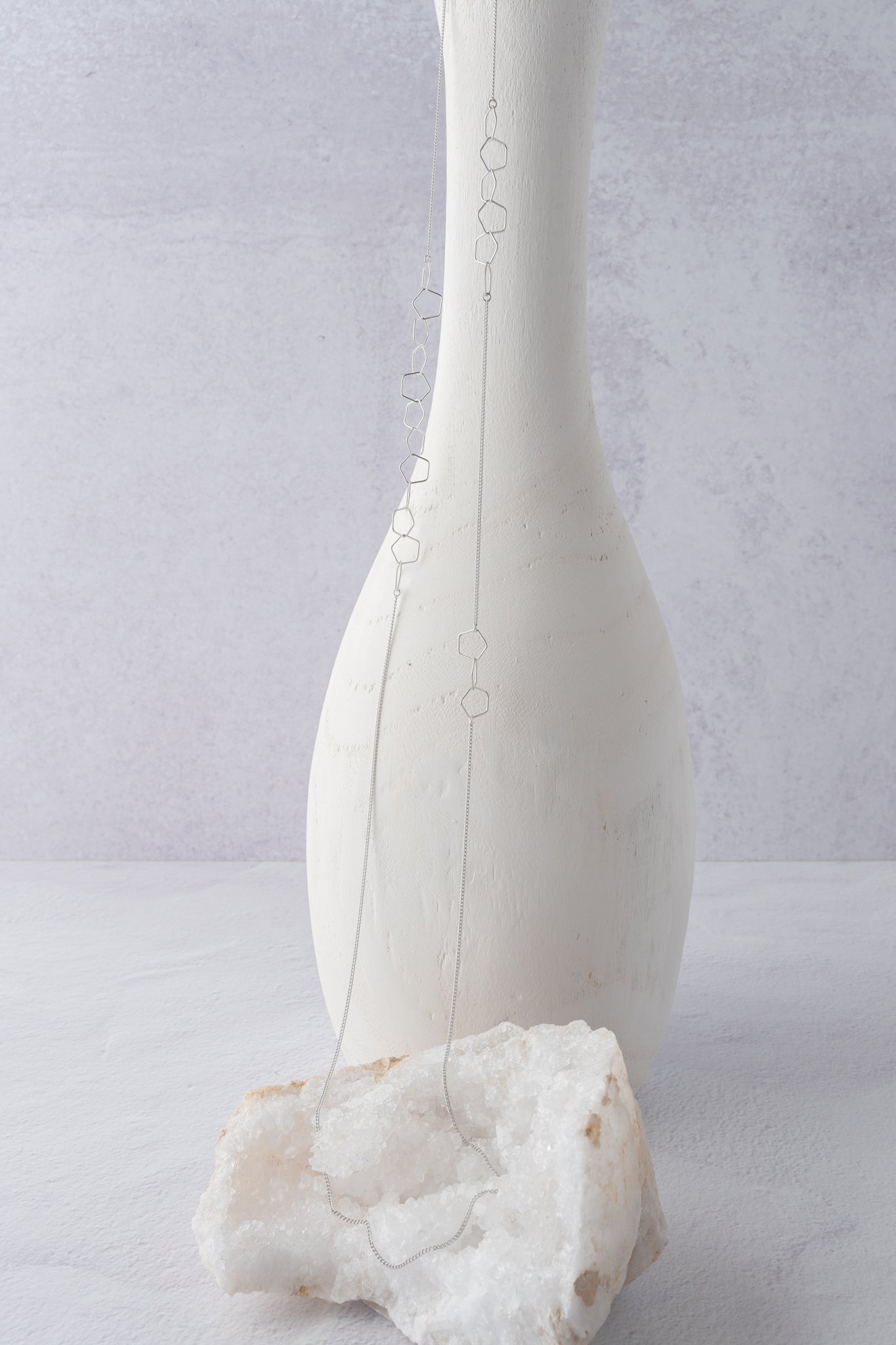 Pursuits Allegra Versatile Necklace, Satin Silver