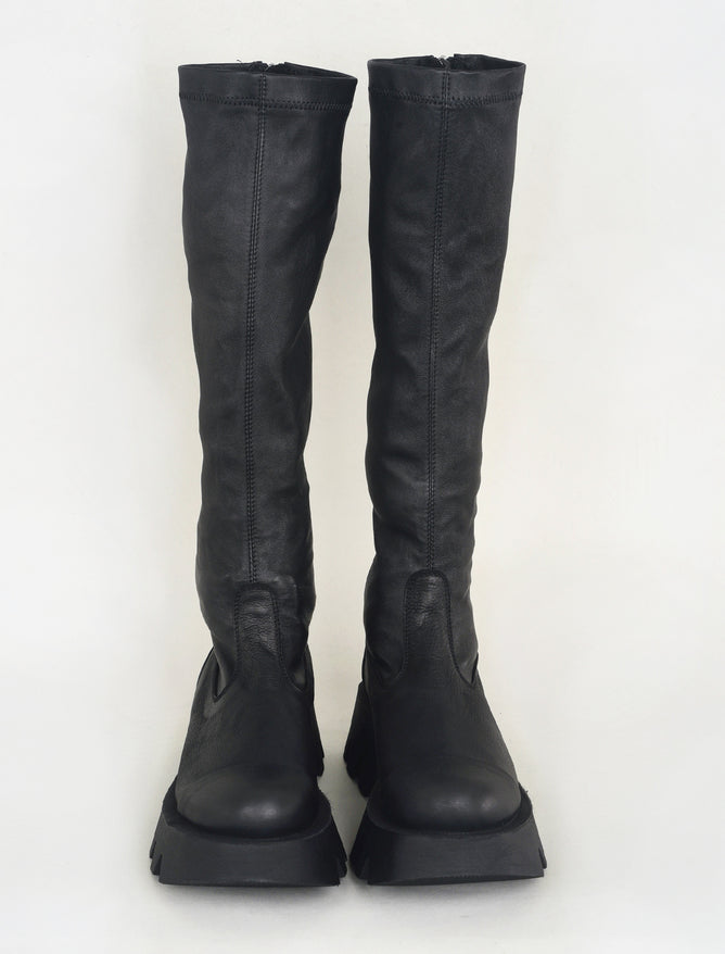 Lofina Stretch Nappa Tall Boot, Black