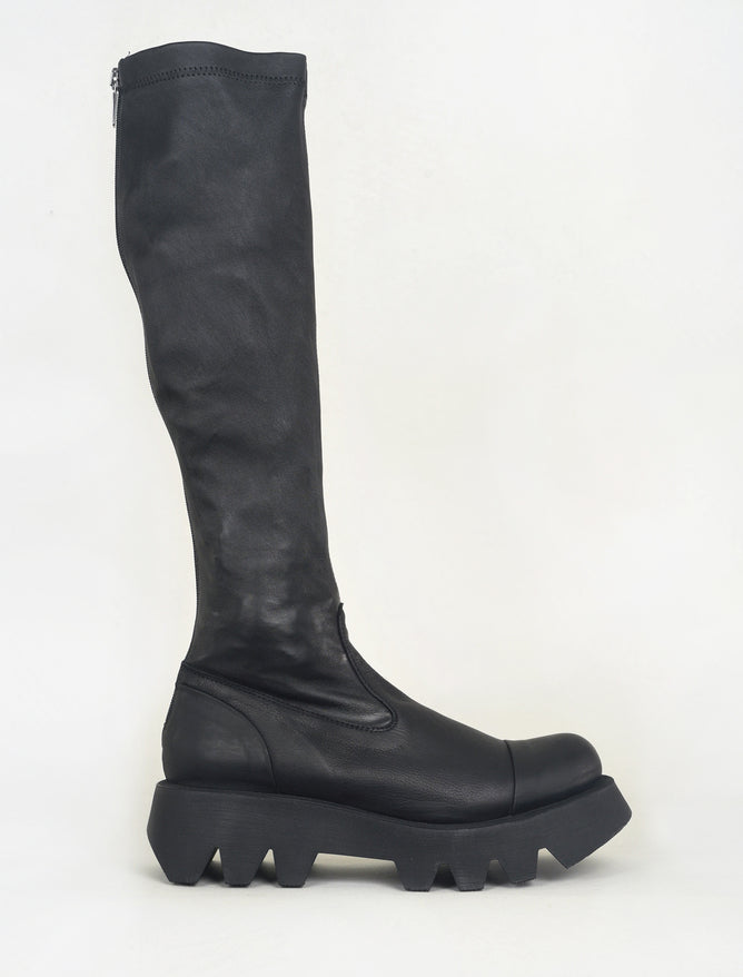 Lofina Stretch Nappa Tall Boot, Black
