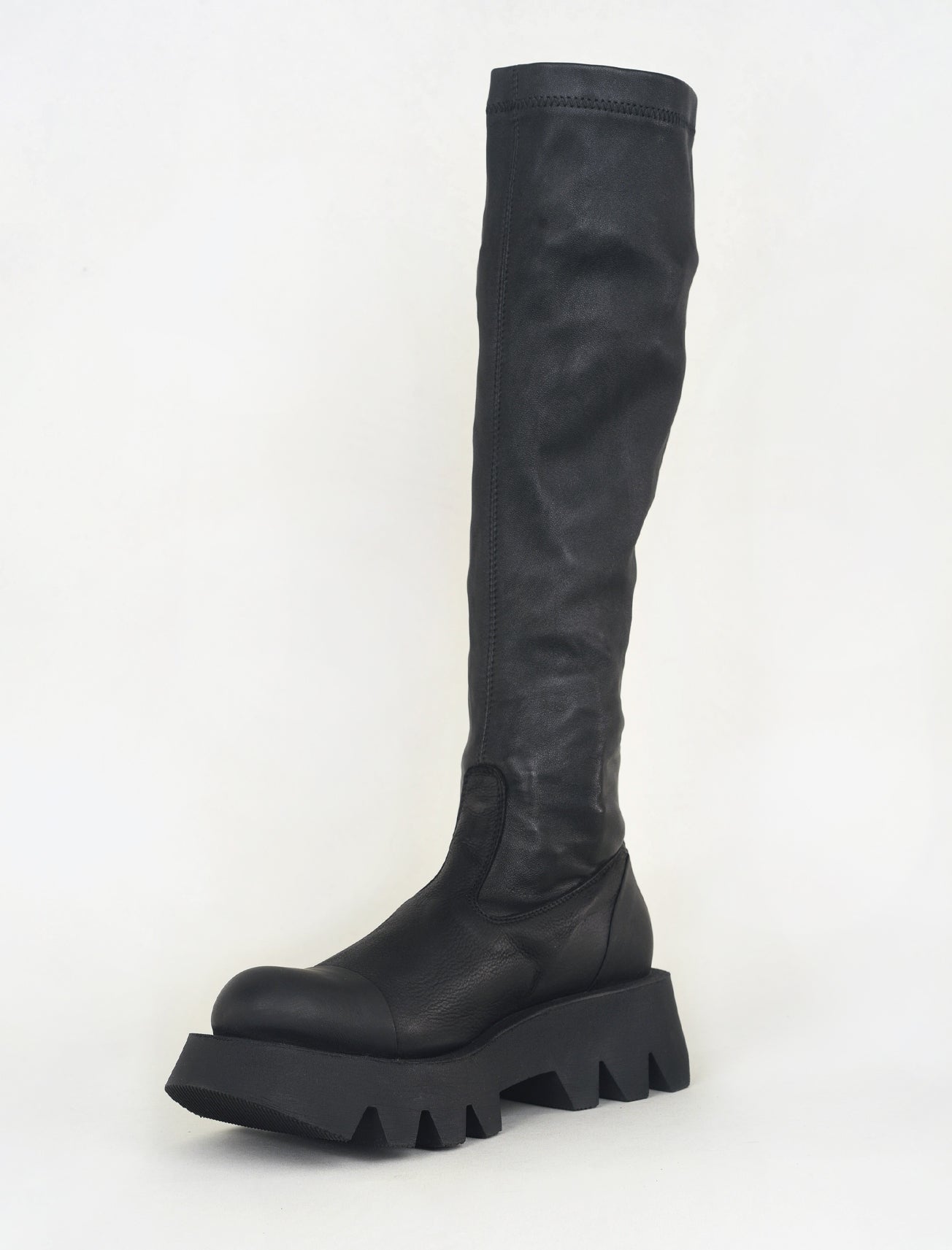Lofina Stretch Nappa Tall Boot, Black