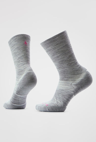 Smartwool Run Cold Weather Targeted Cushion, Light Gray/White