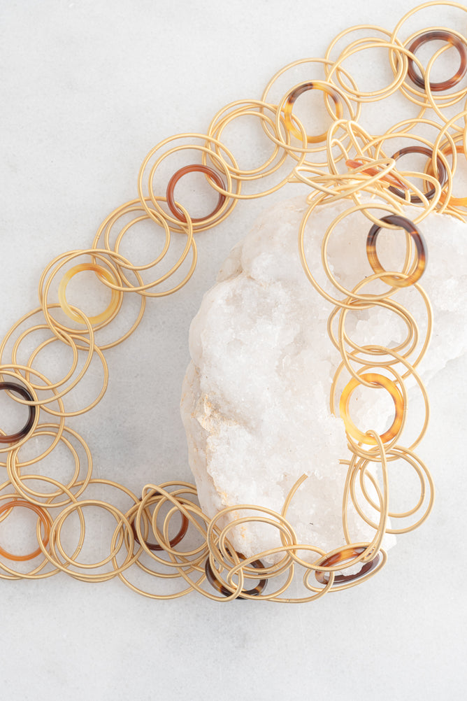 Sea Lily Dee Dee Necklace, Gold