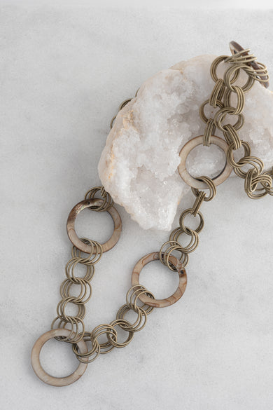 Sea Lily Brie Mother of Pearl Necklace