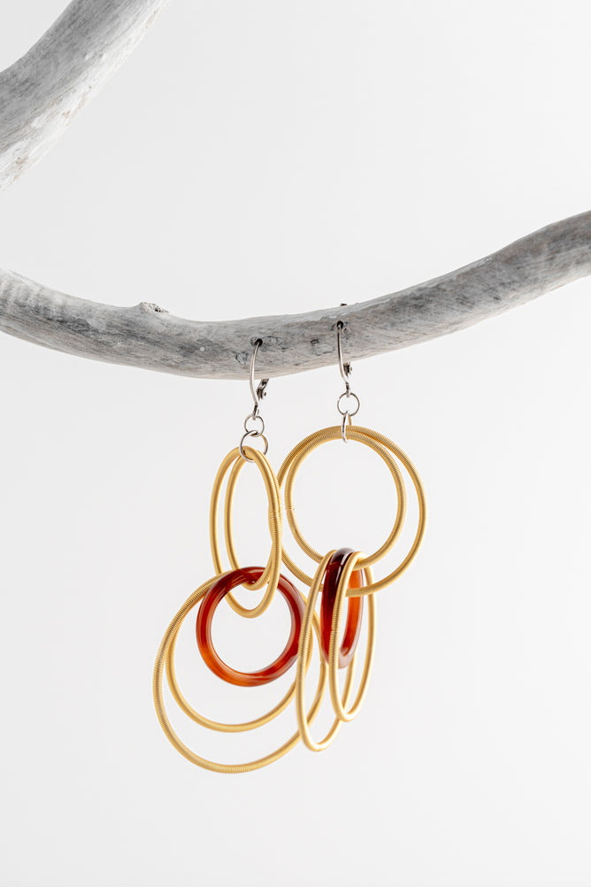 Sea Lily Elsa Earrings, Gold