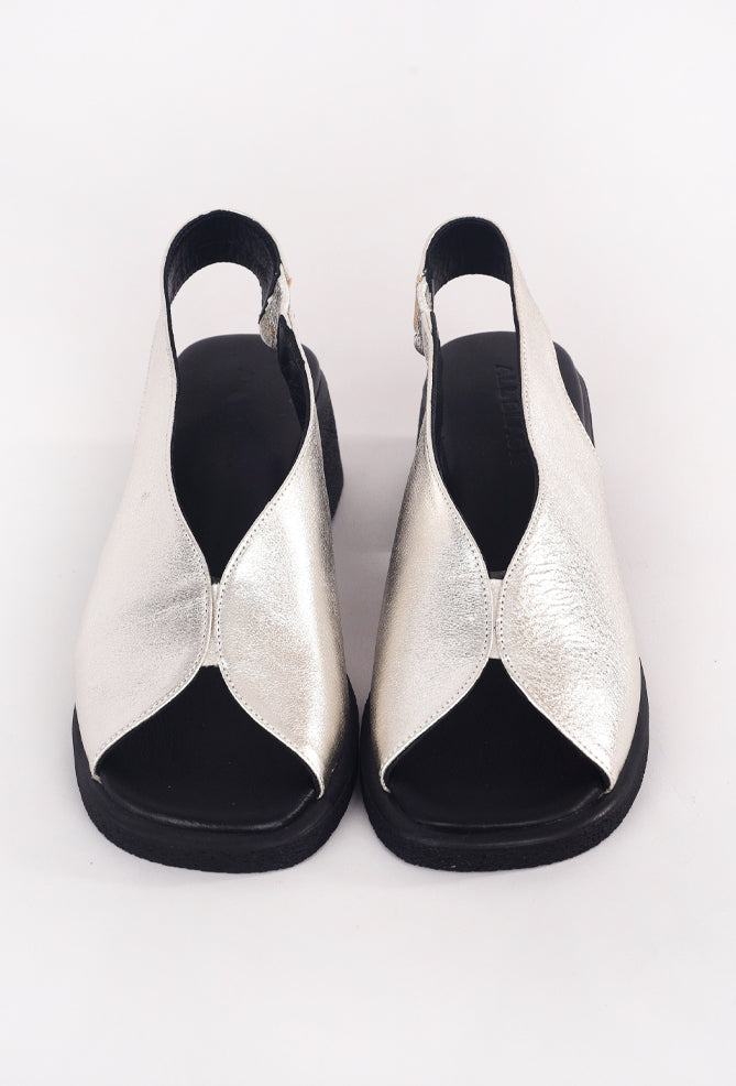 All Black OT Lady Sling, Silver