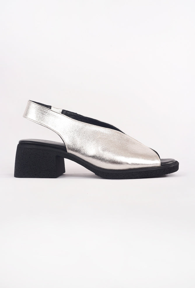 All Black OT Lady Sling, Silver