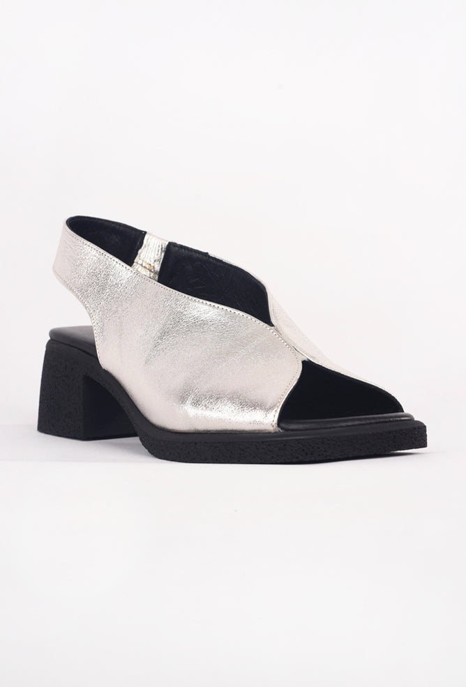 All Black OT Lady Sling, Silver