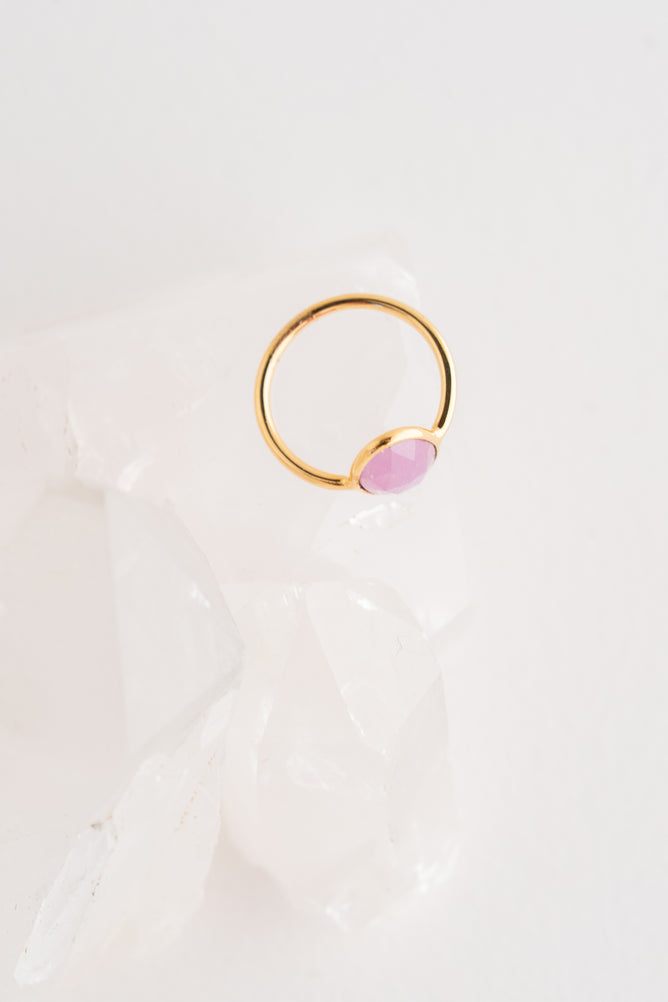Sophie Deschamps Anahita Ring, Red/Pink