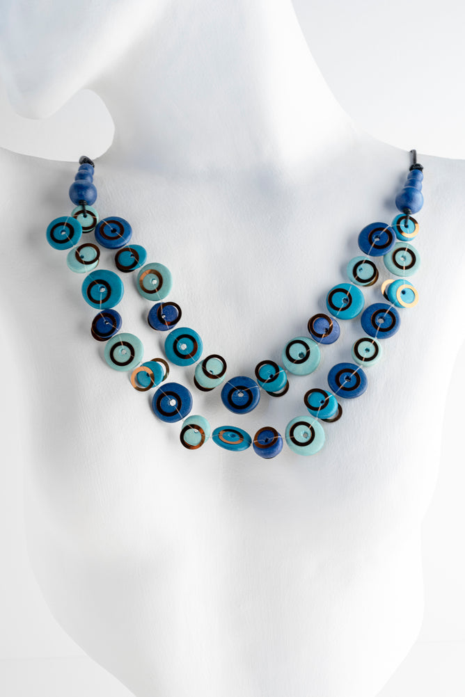 Sylca Designs Adria Necklace, Blue