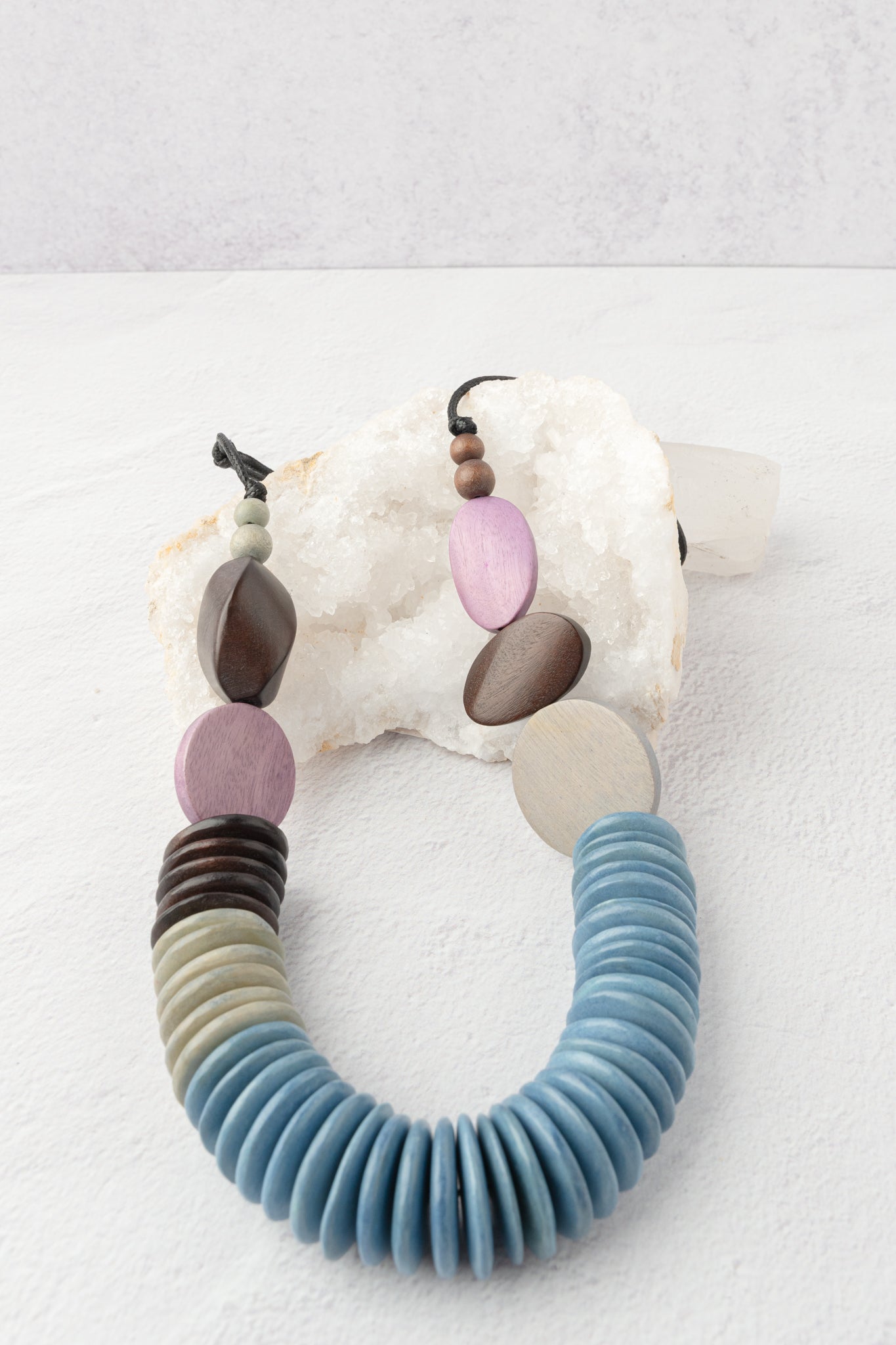 Sylca Designs Calista Necklace, Pink/Blue