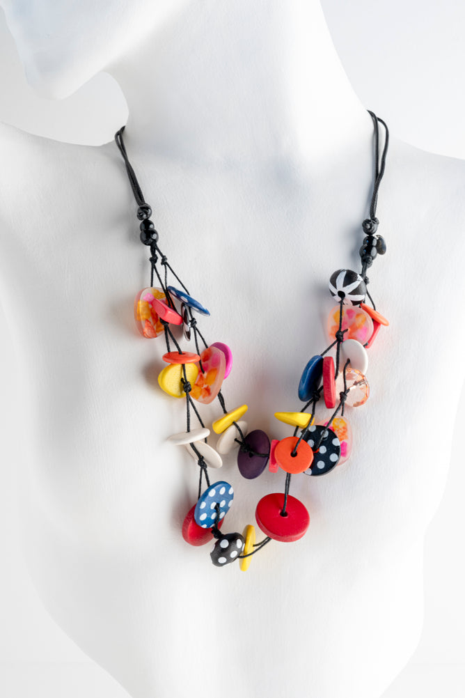 Sylca Designs Colorburst Confetti Layers Necklace