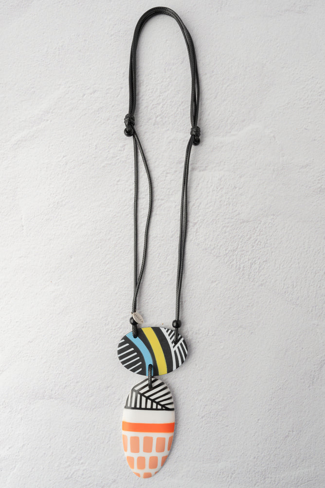 Sylca Designs Artistic Impressions Necklace, Multi