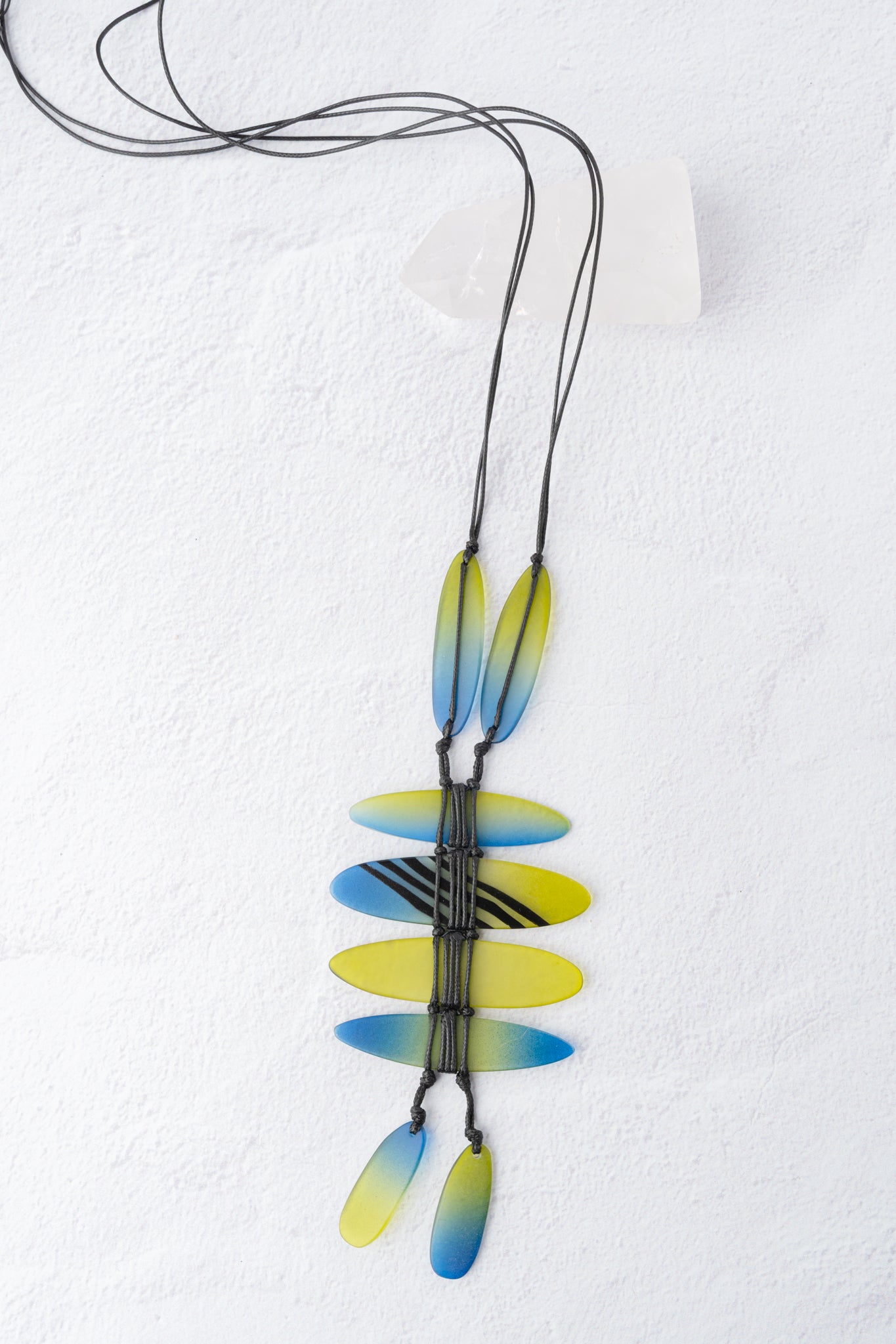 Sylca Designs Bennett Pendant Necklace, Blue/Green