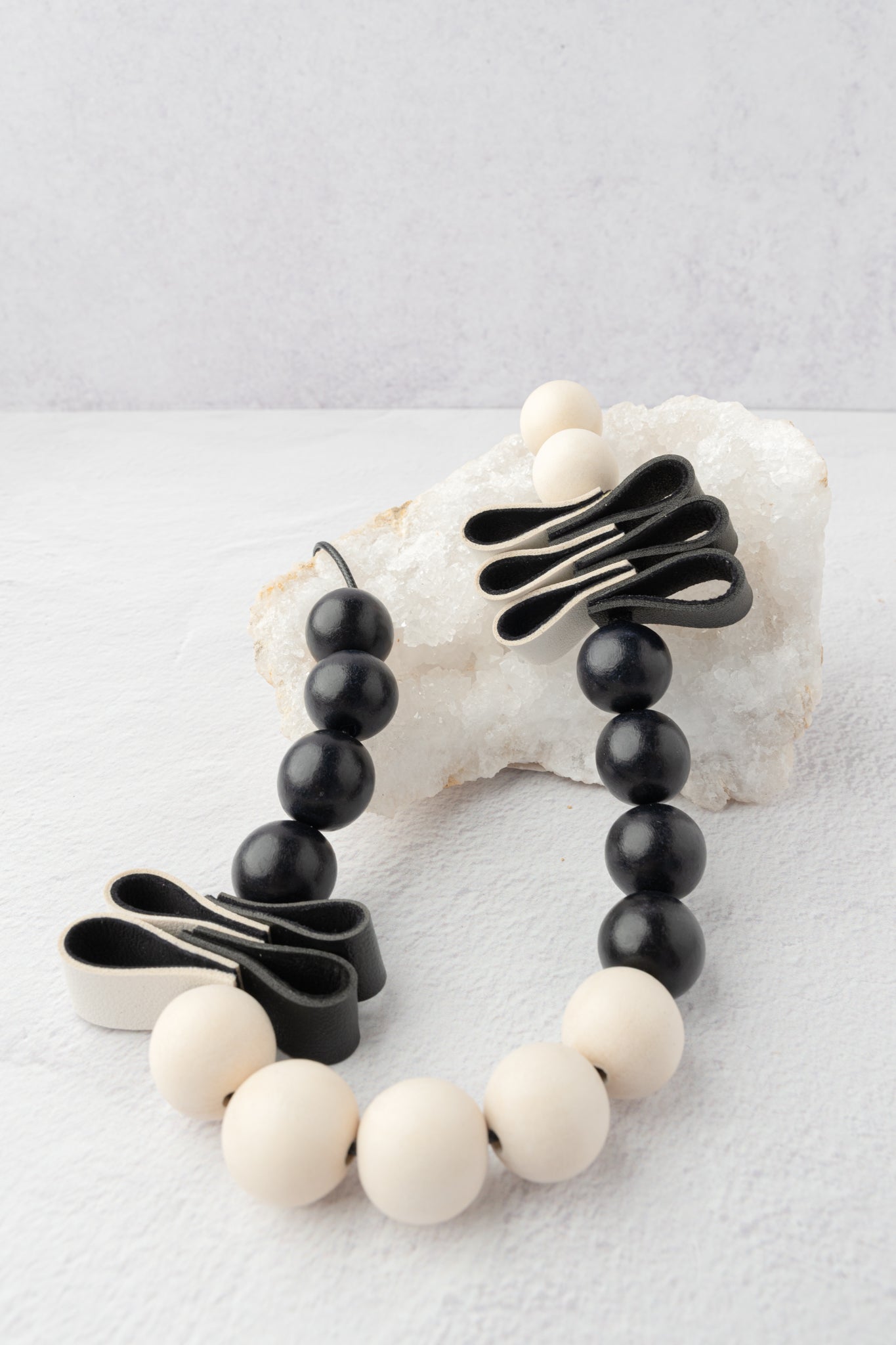 Sylca Designs Rustic Fusion Necklace, Black