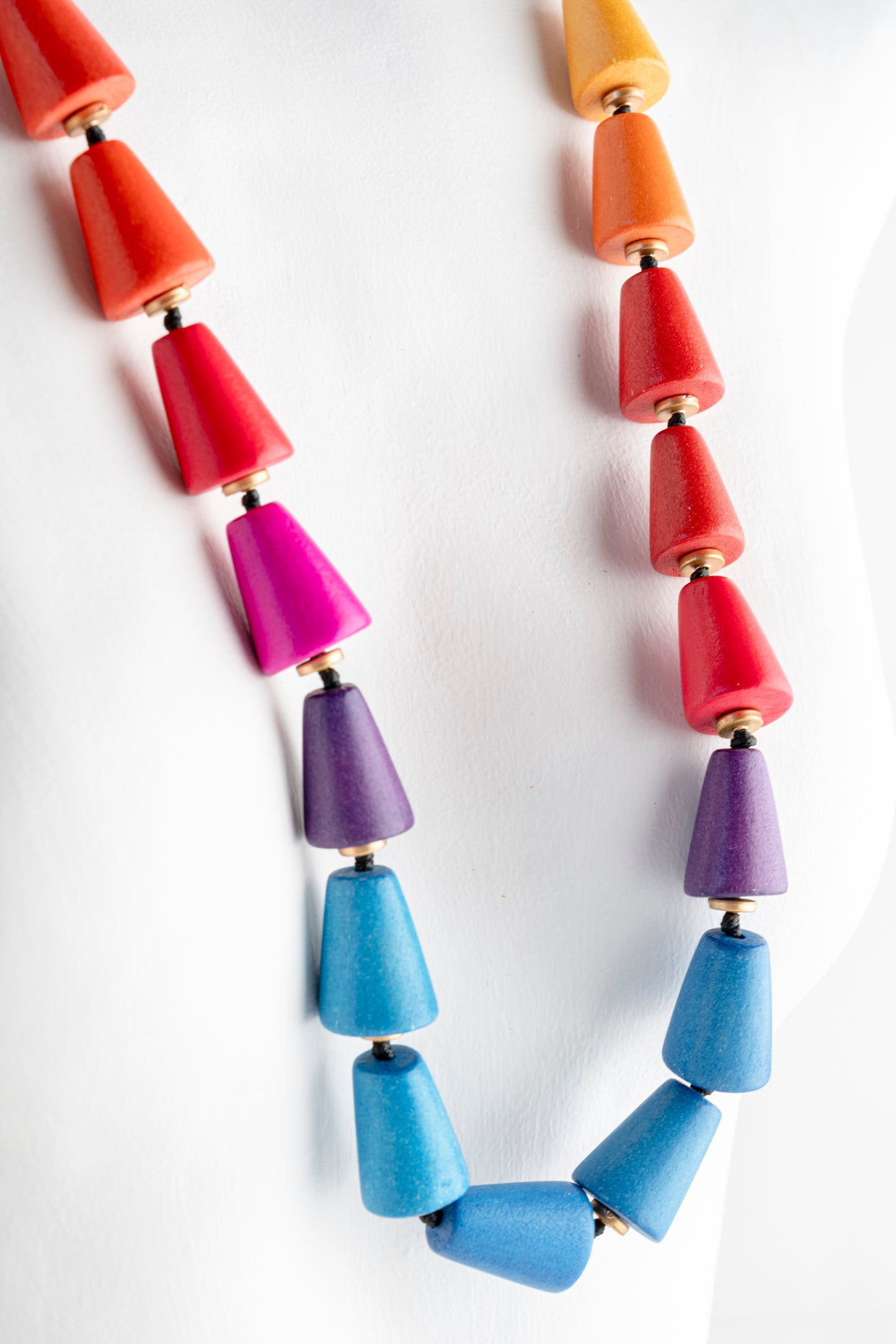 Sylca Designs Zariah Multi Color Ombre Necklace