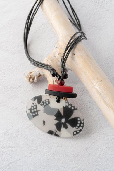 Sylca Designs Eden Pendant, Black & White