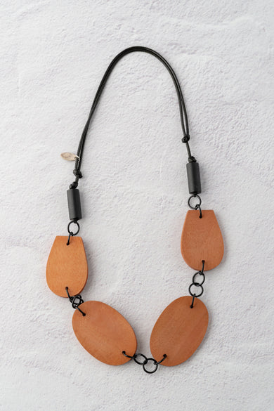 Sylca Designs Kim Link Necklace, Peach