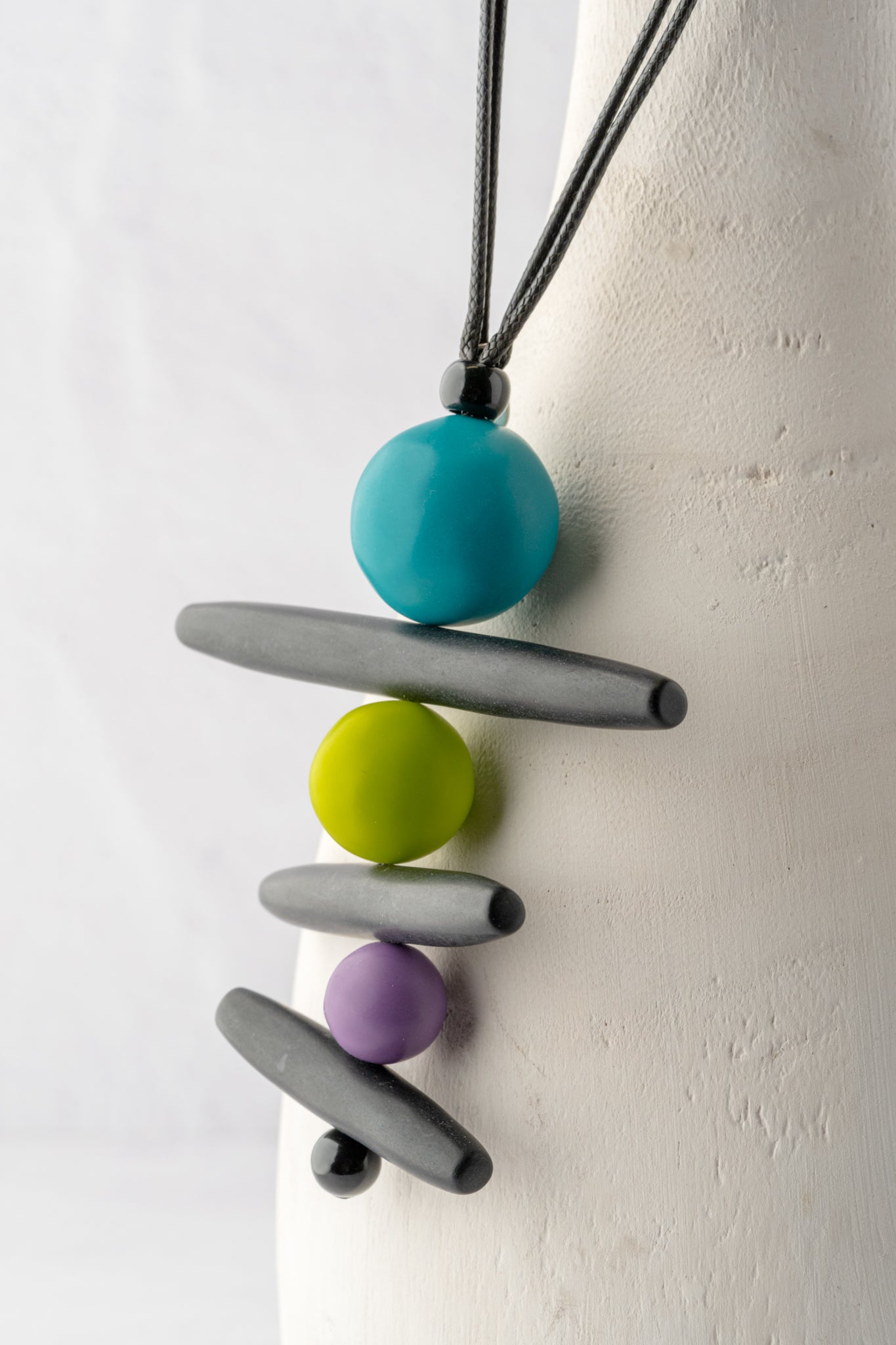 Sylca Designs Linear Layers Necklace, Turquoise