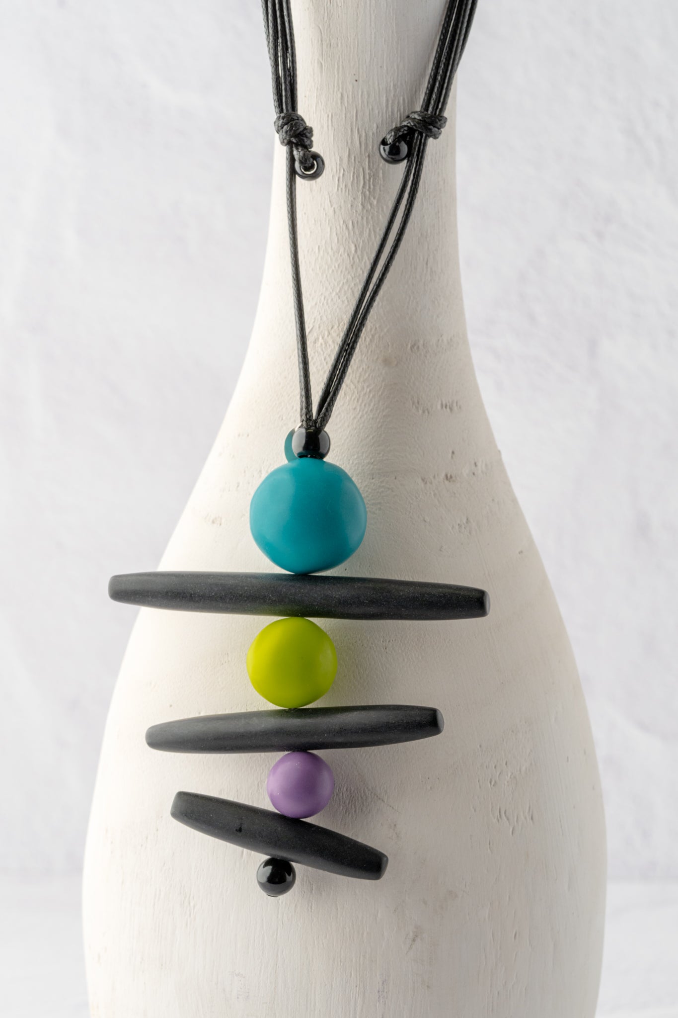 Sylca Designs Linear Layers Necklace, Turquoise