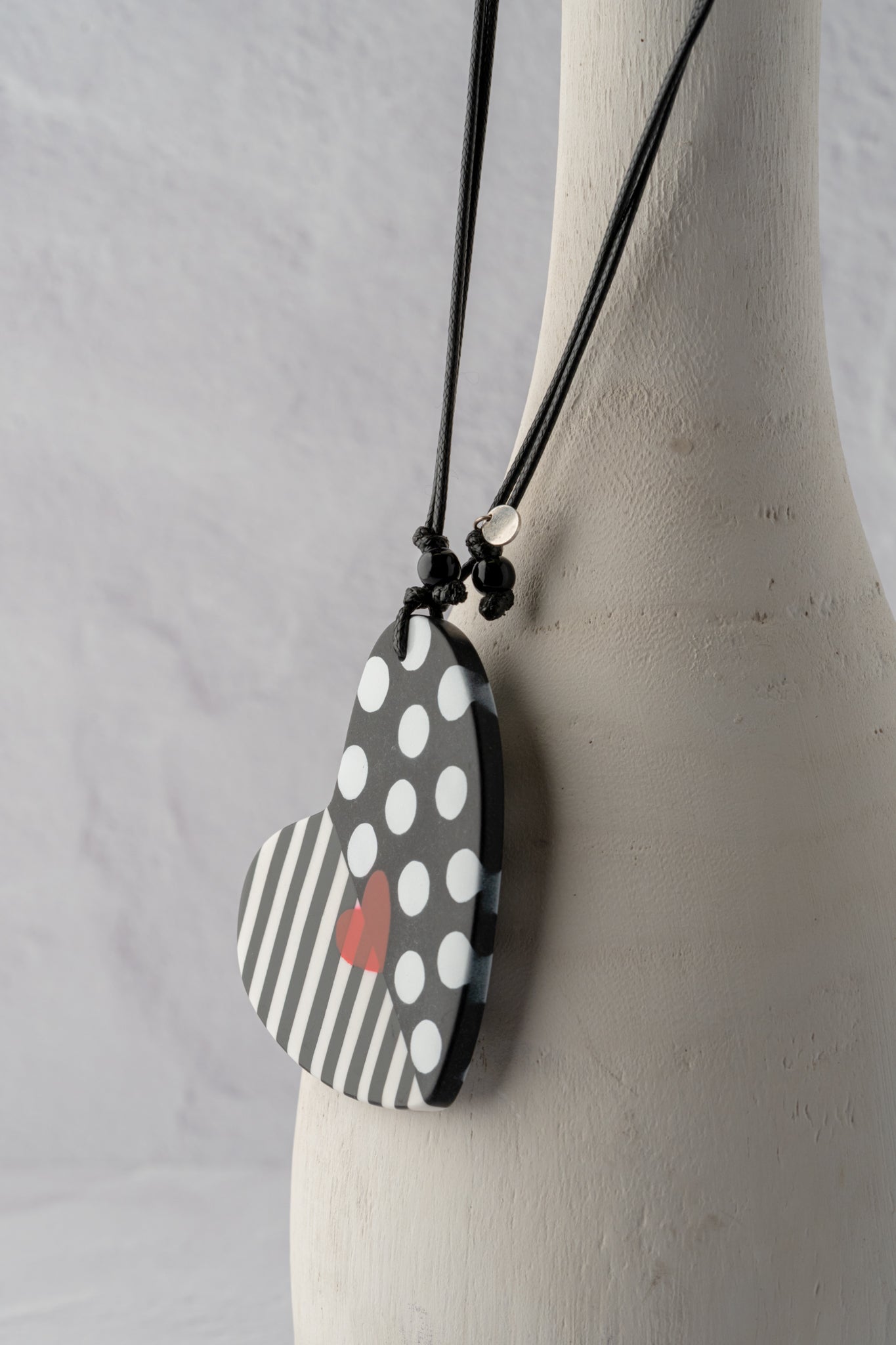 Sylca Designs Camila's Heart Pendant, Black