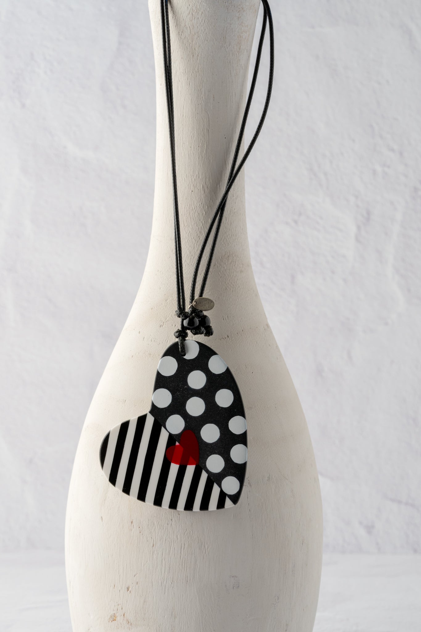 Sylca Designs Camila's Heart Pendant, Black