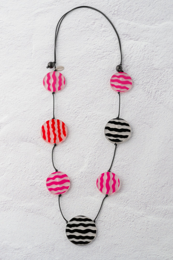 Sylca Designs Zingy Necklace, Fuchsia