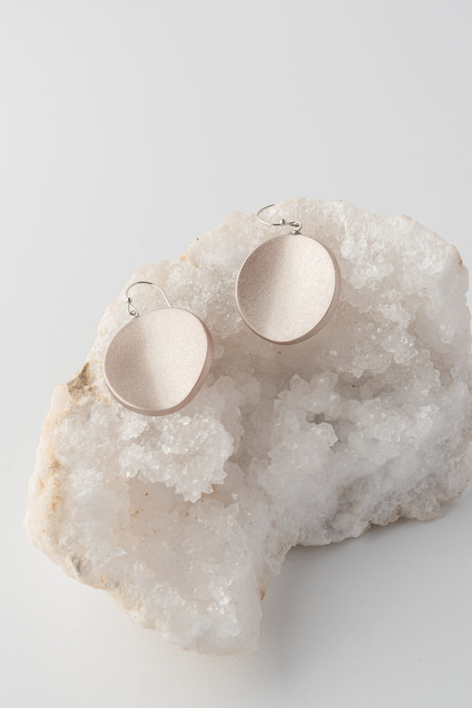 Sylca Designs Opaline Drift Earrings, Antique Silver