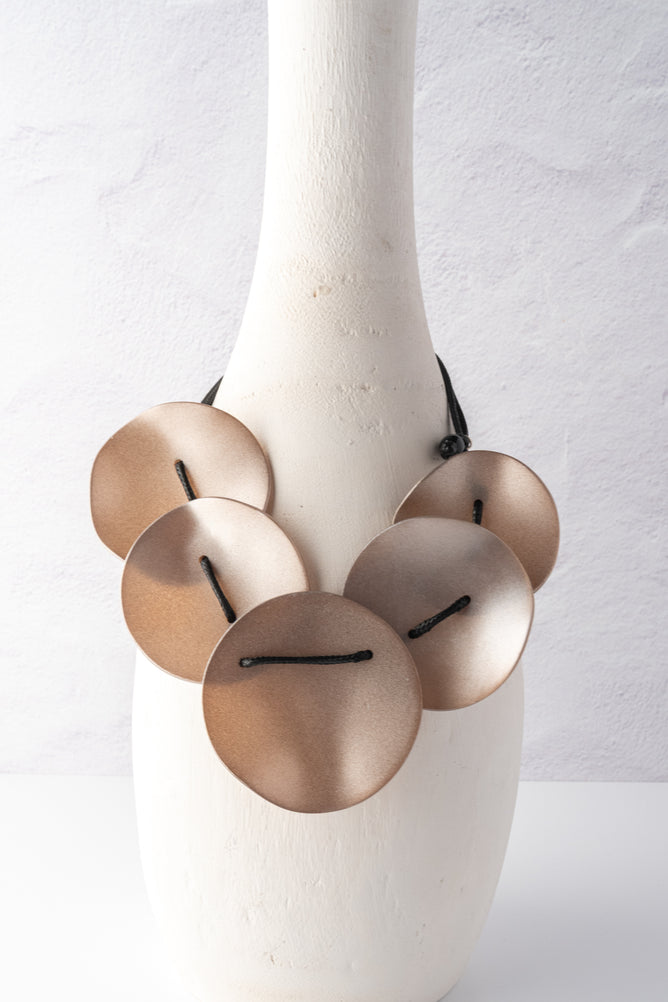 Sylca Designs Opaline Drift Necklace, Antique Silver