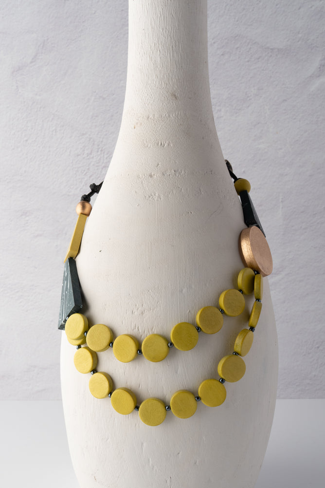 Sylca Designs Scarlett Multi-Strand Necklace, Gold/Yellow