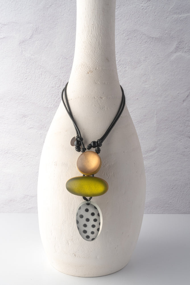 Sylca Designs Midori Dot Pendant, Lime