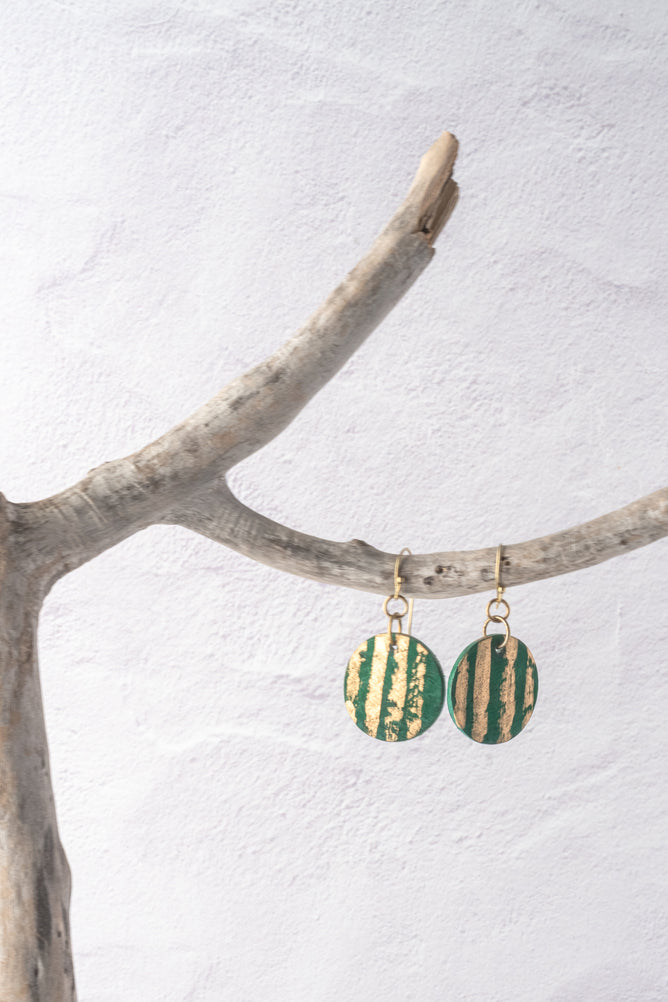 Sylca Designs Green Maren Earrings