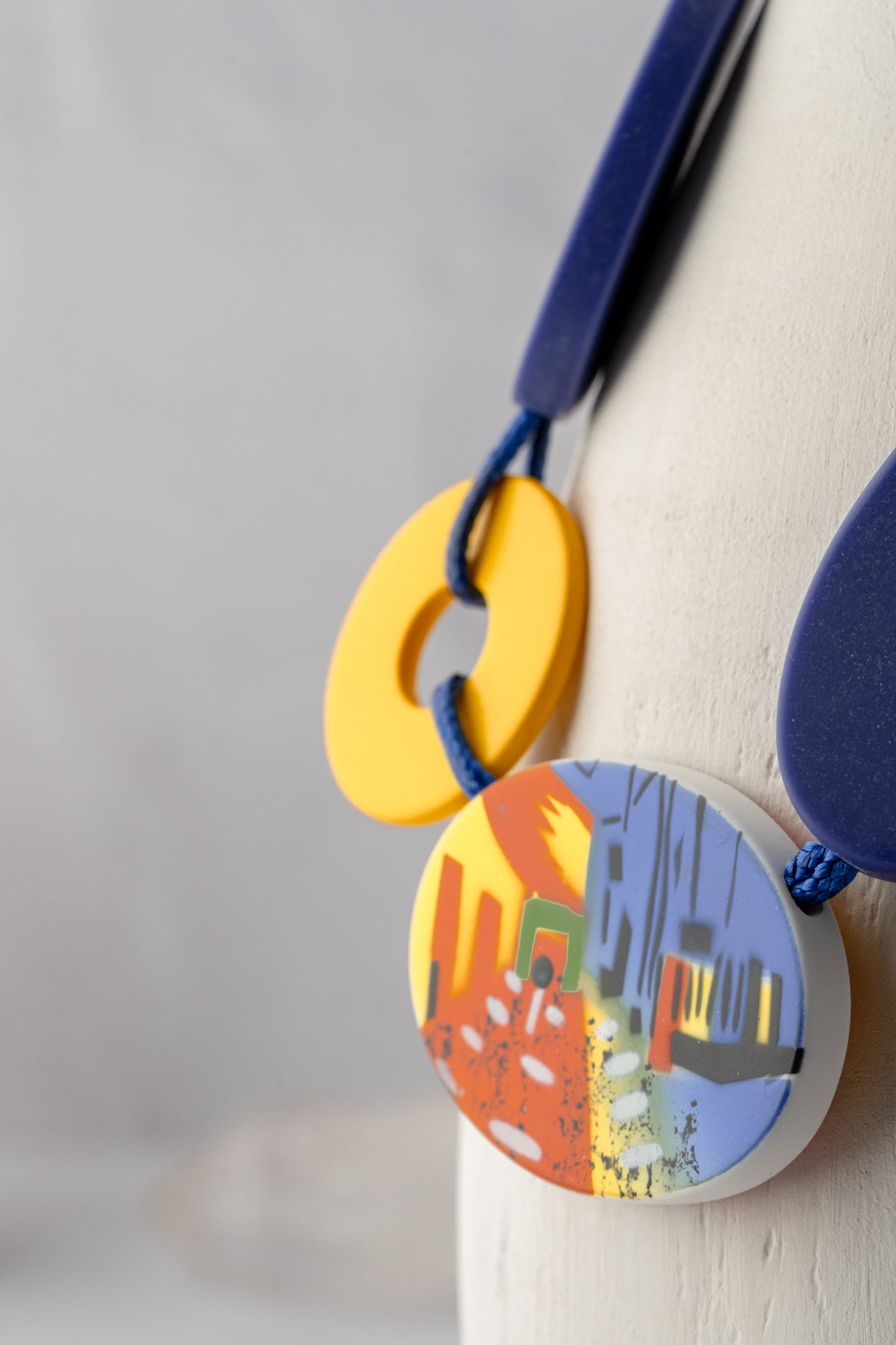 Sylca Designs Artist Impression Necklace, Blue