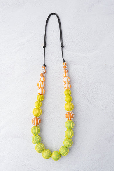 Sylca Designs Graduated Wrapped Beads, Lime