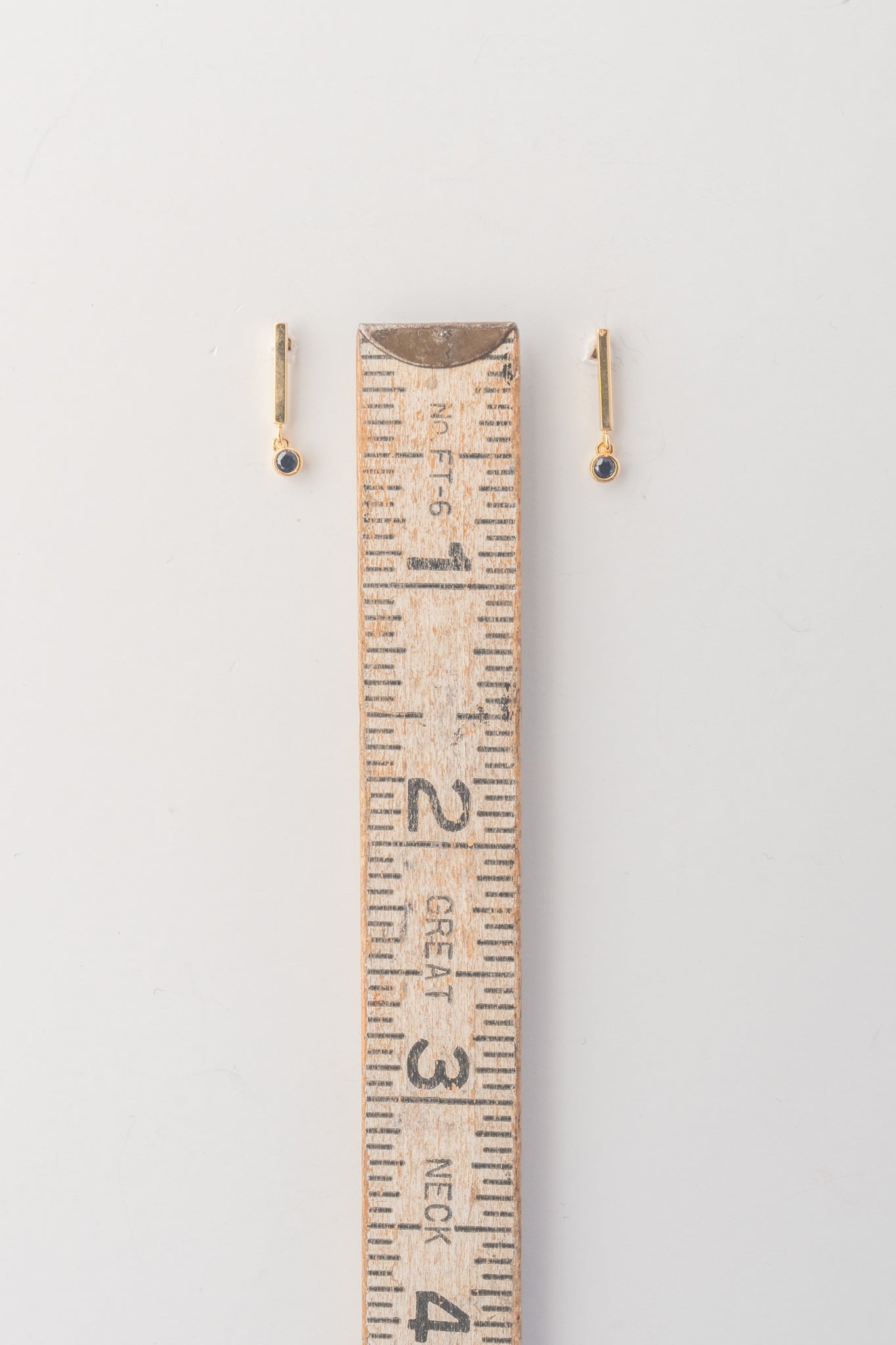 Pave/Stone Stick Earrings