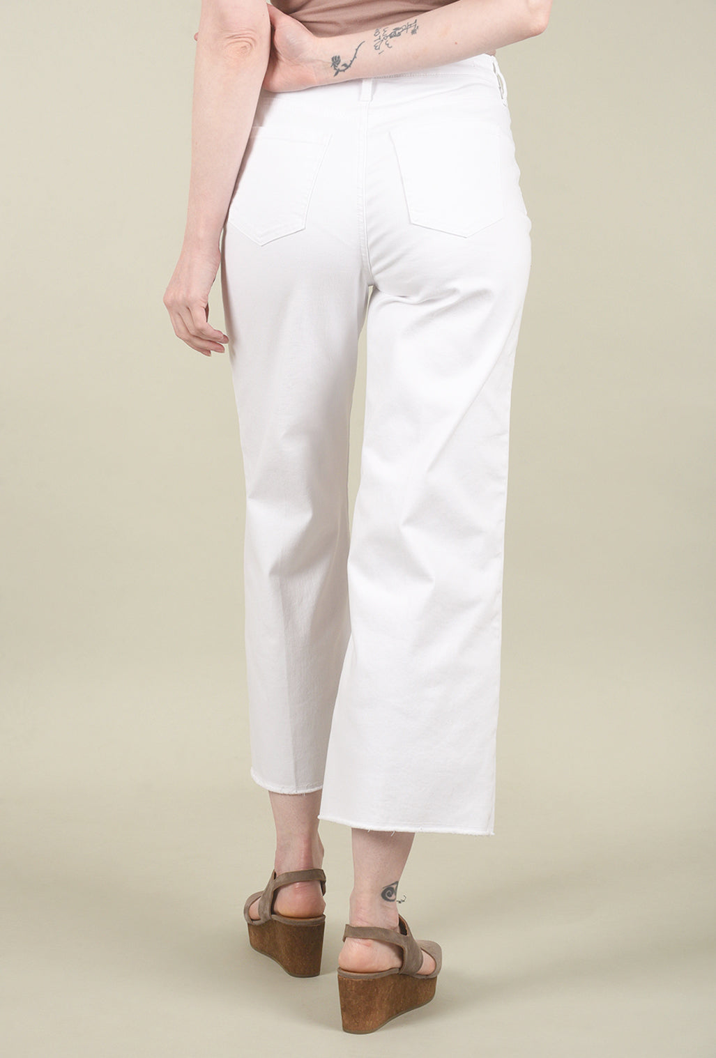 NYDJ Teresa Wide Ankle Denim, Optic White