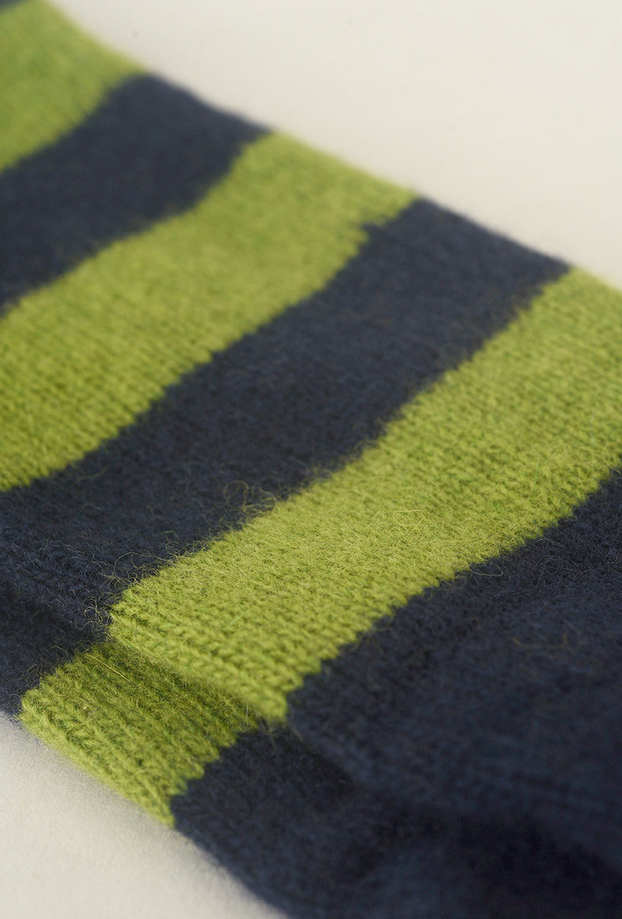 Santacana Madrid Wool/Angora Semilon Glove, Marino