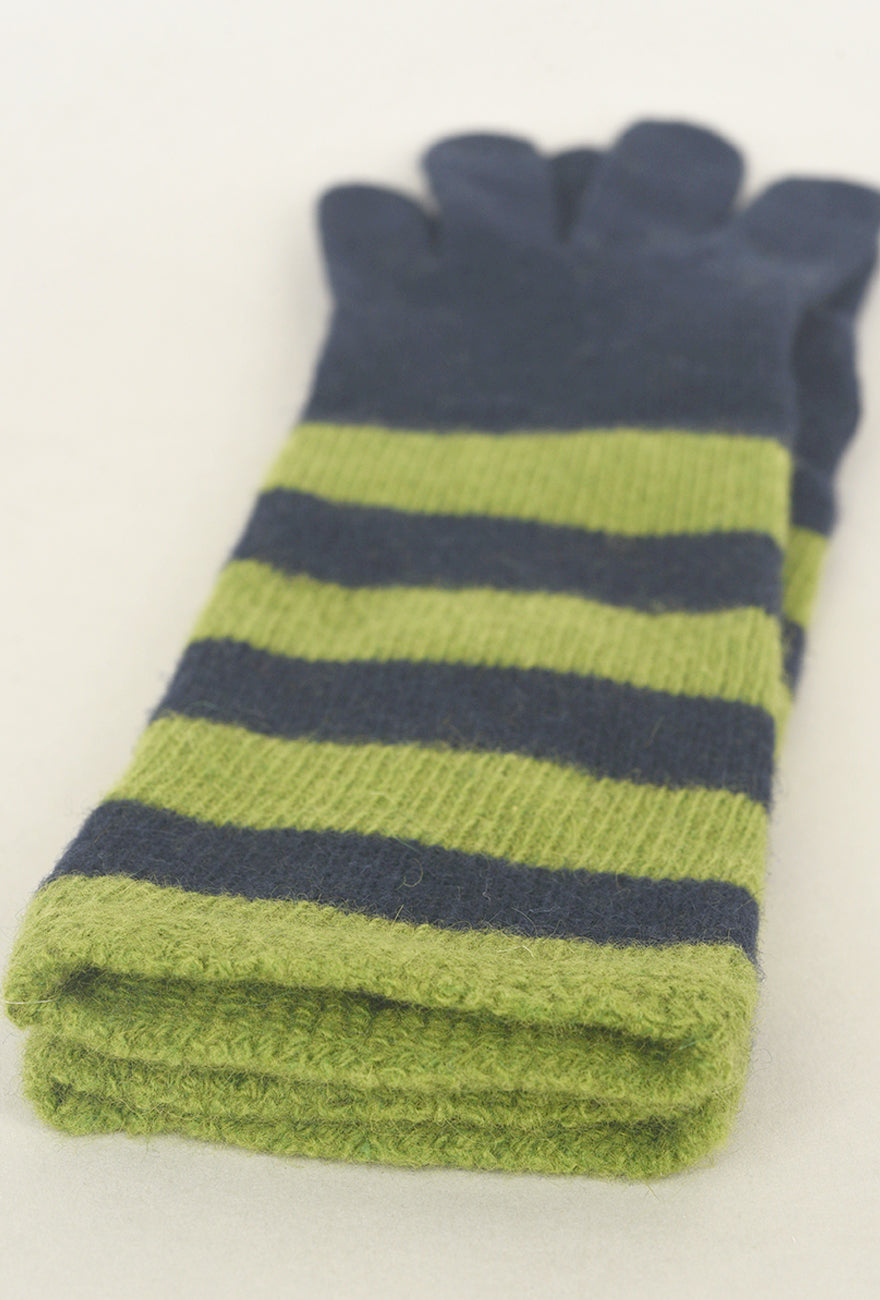 Santacana Madrid Wool/Angora Semilon Glove, Marino