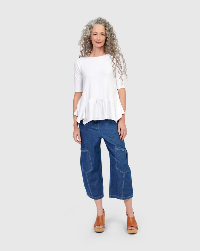 Alembika Palma Capri Pants, Denim