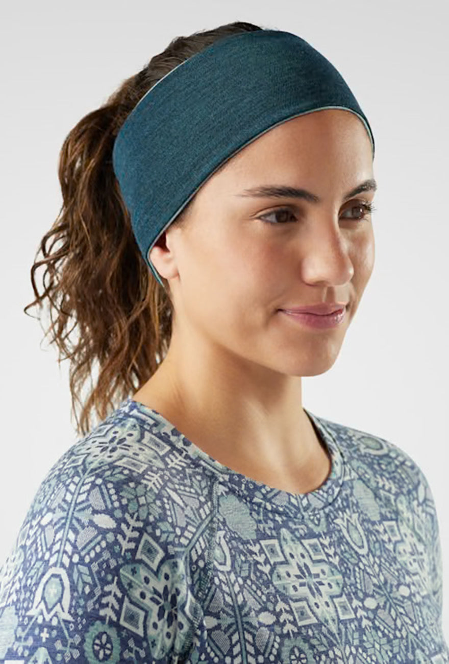 Smartwool Thermal Merino Reverse Headband, Arctic Green/Twilight