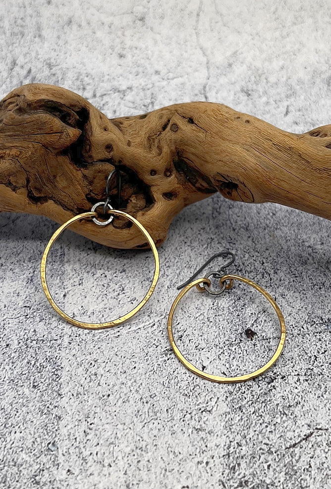 red i jewelry Baby Hoops, Gold