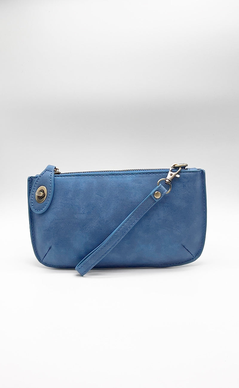 Joy Accessories Mini Crossbody Wristlet, Baja Blue