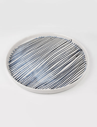 Lauren HB Large Stria Tray, Line