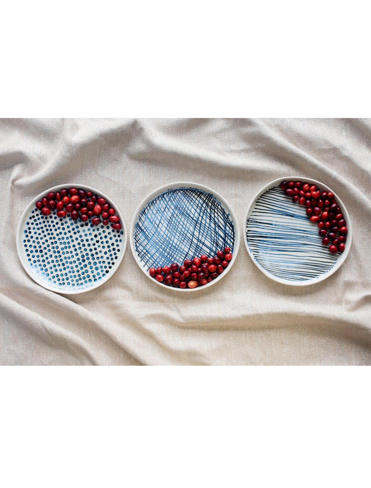 Lauren HB Large Stria Tray, Dot